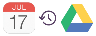 Automatic Apple Calendar data back up to Google Drive