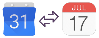 Transfer Google Calendar to iPhone using SyncGene service