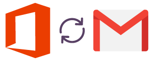 how to sync office 365 email with gmail