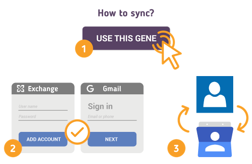 Comment synchroniser les contacts Exchange avec les contacts Gmail?