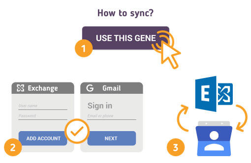 Comment synchroniser Microsoft Exchange avec les contacts Gmail?