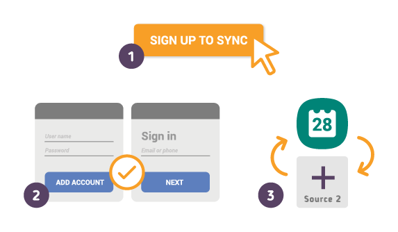 How to Synchronize your Galaxy Flip Calendar with SyncGene?