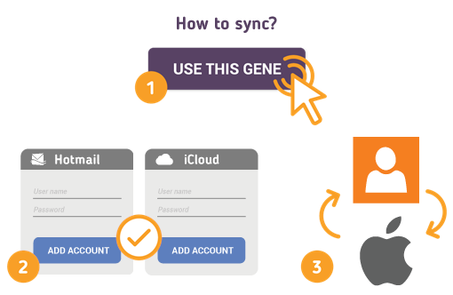 Comment synchroniser les contacts Hotmail avec iOS?