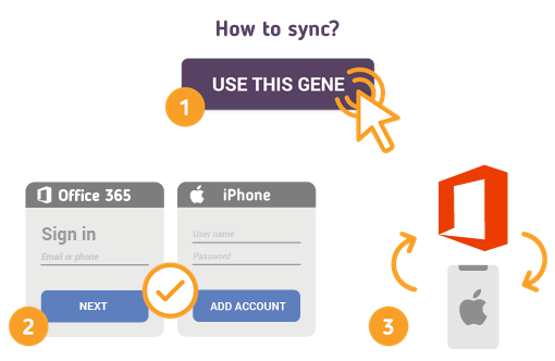 how to sync office 365 calendar on iphone