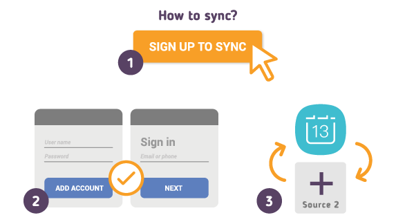 Comment synchroniser votre Calendrier Samsung Galaxy S8 avec SyncGene ?